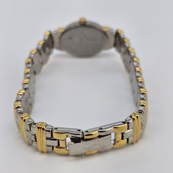 VTG Pulsar Women's Watch 19MM White Dial Two Tone Bracelet Band 7" New Battery - Picture 8 of 14